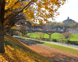 Looking from Grant Park across the Galena River ~ Galena, Illinois