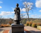 Statue of Julia Dent Grant on the property of the Grant home in Galena, Illinois