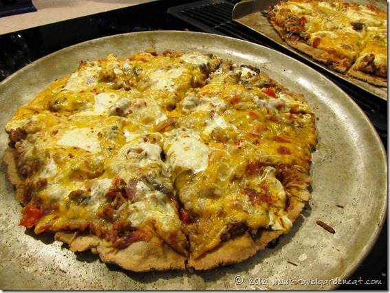 The grilled pizza without a post . . . 