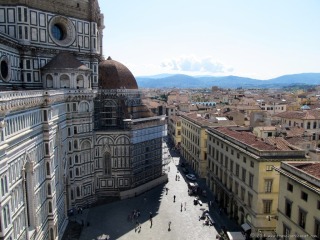 The Duomo, the City, the surrounding hills