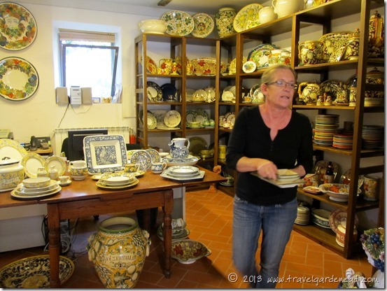 One of the art-filled showrooms from Rampini Ceramics