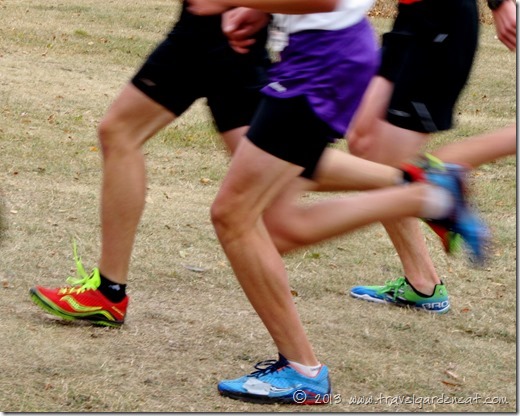 blur of runners