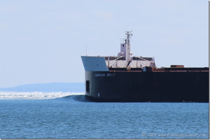 The American Spirit pushes out on Lake Superior