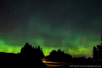 Aurora Borealis outside of Duluth, Minnesota